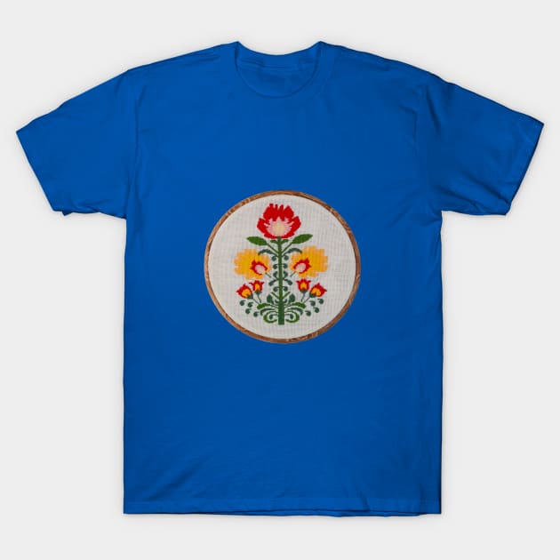 Japan Floral T-Shirt by RONembroidery